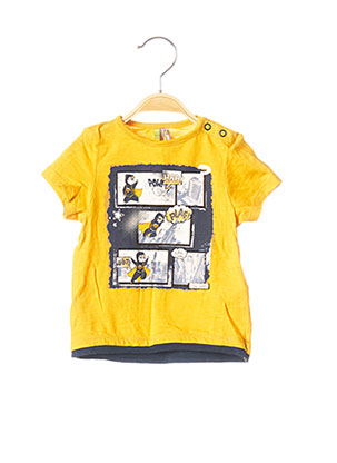 T-shirt manches courtes jaune ORCHESTRA pour garçon