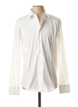 Chemise manches longues blanc BIKKEMBERGS pour homme