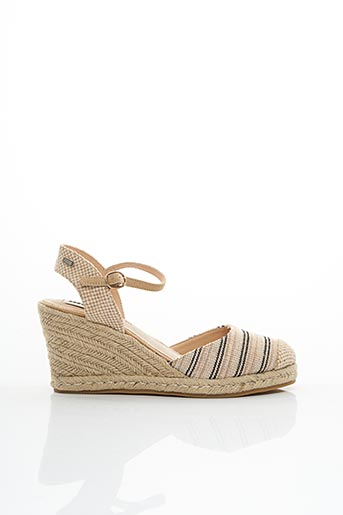 Mtng Espadrilles Femme De Couleur Beige En Destockage 1686593-beige0 - Modz