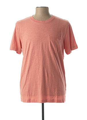 T-shirt manches courtes orange SELECTED pour homme