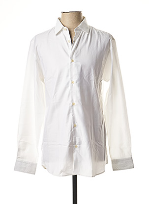 Chemise manches longues blanc SELECTED pour homme