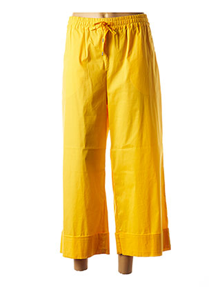 Pantalon 7/8 jaune LIVIANA CONTI pour femme