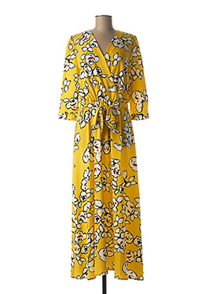 Robe longue jaune COTTONADE pour femme