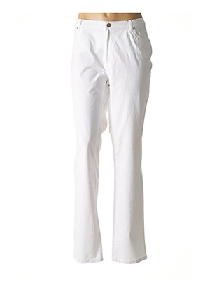 Pantalon casual blanc EUGEN KLEIN pour femme
