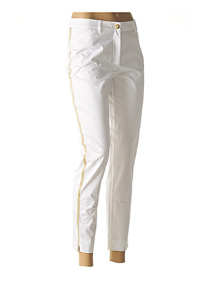Pantalon slim blanc FABER pour femme