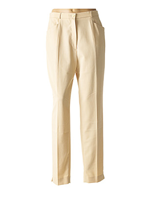 Pantalon casual beige BRUNO SAINT HILAIRE pour femme