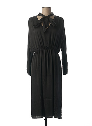 Robe mi-longue noir DIXIE pour femme