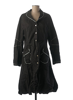 Manteau long noir VIRGINIE & MOI pour femme