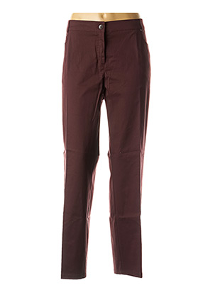 Pantalon chic rouge ADELINA BY SCHEITER pour femme