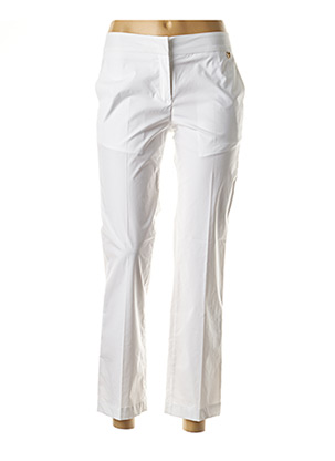 Pantalon droit blanc TWINSET pour femme
