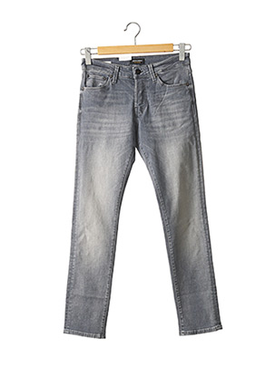Jeans coupe slim gris JACK & JONES pour homme