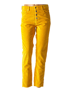 Pantalon slim jaune ACQUAVERDE pour femme