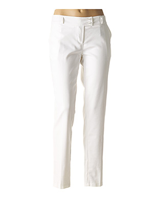 Pantalon chino blanc RINASCIMENTO pour femme