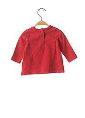 T-shirt manches longues rouge CHICCO pour fille seconde vue