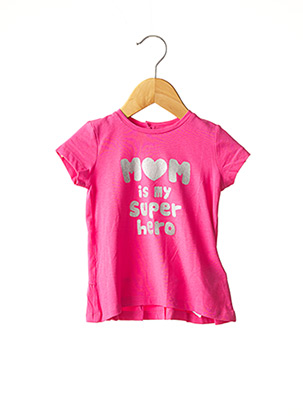 T-shirt manches courtes rose CHICCO pour fille