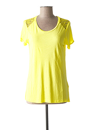 T-shirt jaune LE TEMPS DES CERISES pour femme