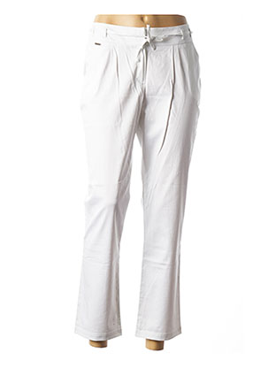 Pantalon 7/8 blanc FRED SABATIER pour femme