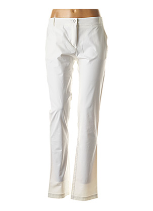 Pantalon 7/8 blanc RIVIERES DE LUNE pour femme