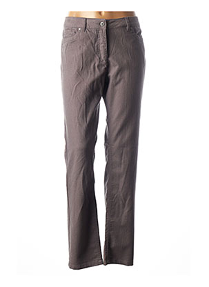Pantalon casual gris BRANDTEX pour femme