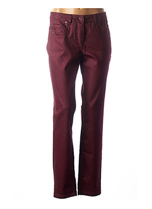 Pantalon casual rouge BRANDTEX pour femme