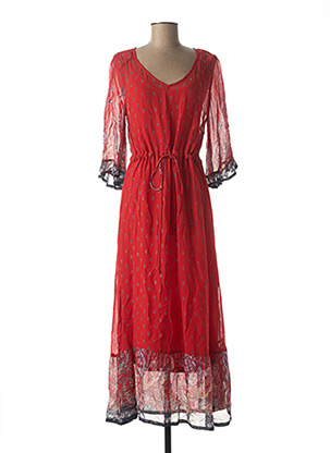 Robe longue rouge CREAM pour femme