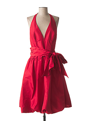 Robe mi-longue rouge FASHION NEW YORK pour femme