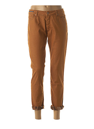 Pantalon droit orange TELERIA ZED pour femme