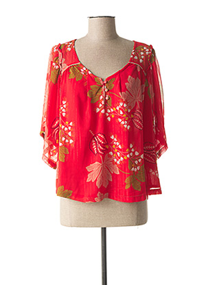 Blouse rouge ORFEO pour femme