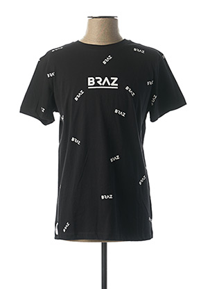T-shirt manches courtes noir BRAZ pour homme