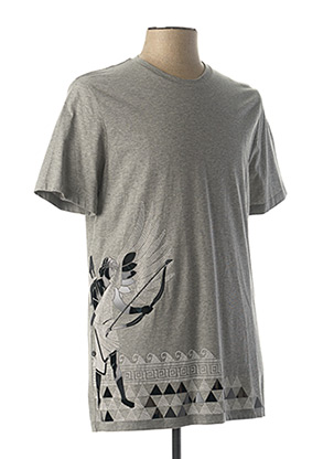 T-shirt gris VERSACE JEANS COUTURE pour homme