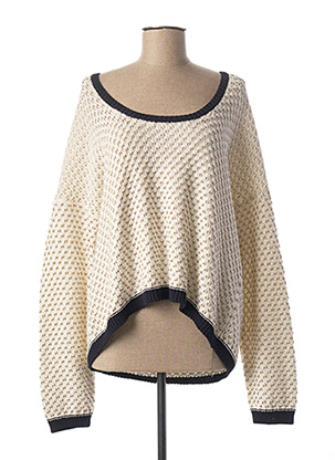 Pull col rond beige ZAPA pour femme