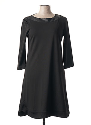 Robe mi-longue noir BLANC BOHEME pour femme