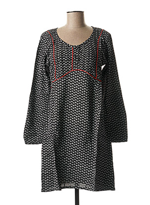 Robe mi-longue noir BAMBOO'S pour femme