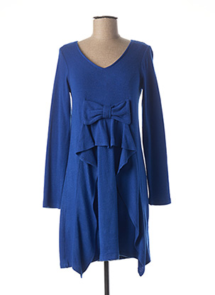 Robe pull bleu M DE MIGUEL pour femme