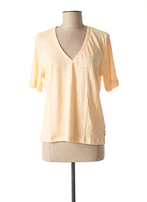 T-shirt beige SCOTCH & SODA pour femme