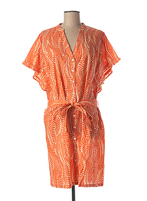 Robe courte orange CHICOSOLEIL pour femme