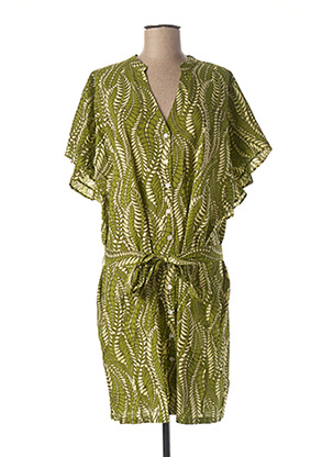 Robe courte vert CHICOSOLEIL pour femme