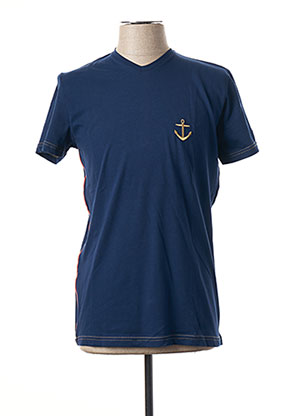 T-shirt manches courtes bleu LA MARINIÈRE FRANÇAISE pour homme