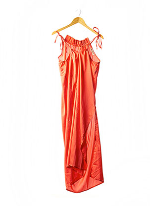 Robe mi-longue orange BY LOUISE pour femme