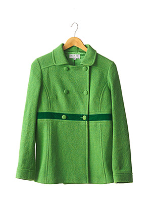 Manteau long vert PAUL & JOE pour femme