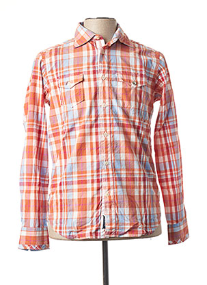 Chemise manches longues orange R NINETY FIFTH pour homme