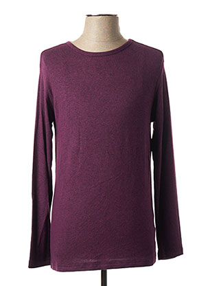 Pull col rond violet EDWEEN PEARSON pour homme