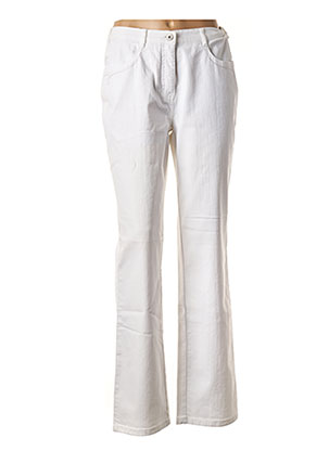 Pantalon droit blanc RICHY pour femme
