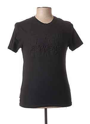 T-shirt manches courtes noir FIFTY pour homme