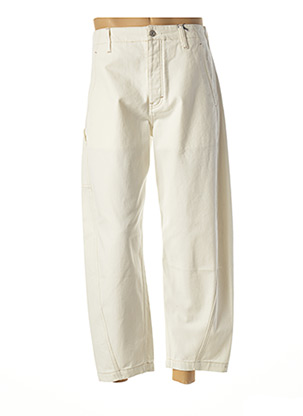 Jeans coupe large blanc SCOTCH & SODA pour homme