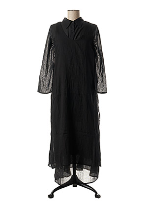 Robe longue noir MANU REVA pour femme
