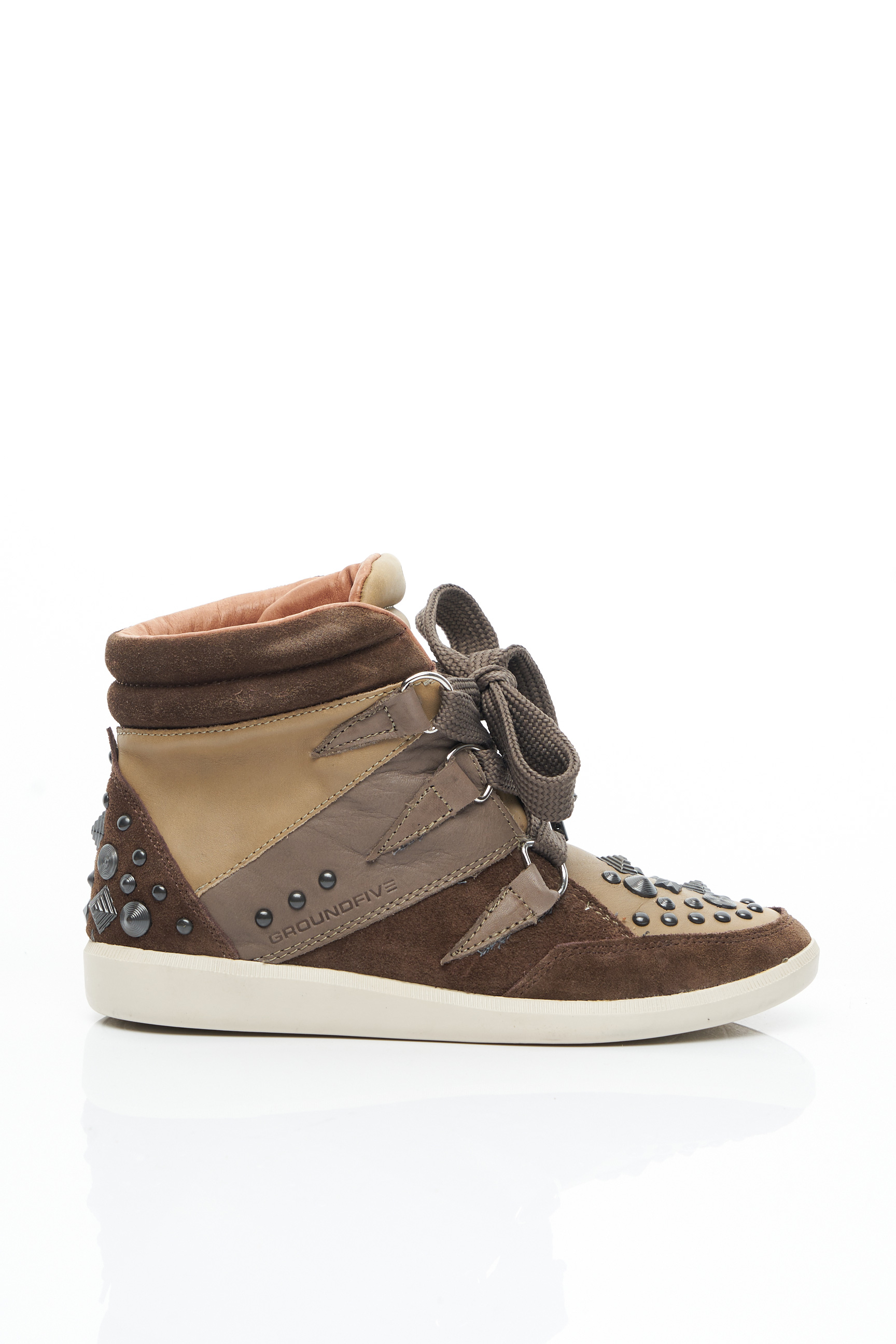 baskets femme marron