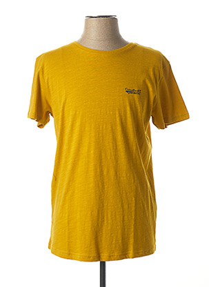 T-shirt manches courtes jaune CBK pour homme