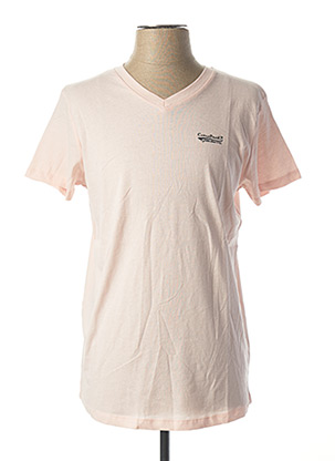T-shirt manches courtes rose CBK pour homme