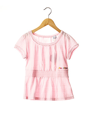 T-shirt manches courtes rose REPLAY AND SONS pour fille